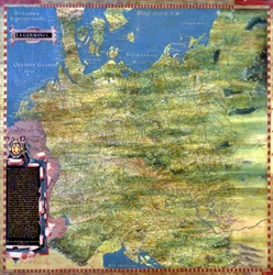 Karte von Deutschland im 16. Jahrhundert, aus der 